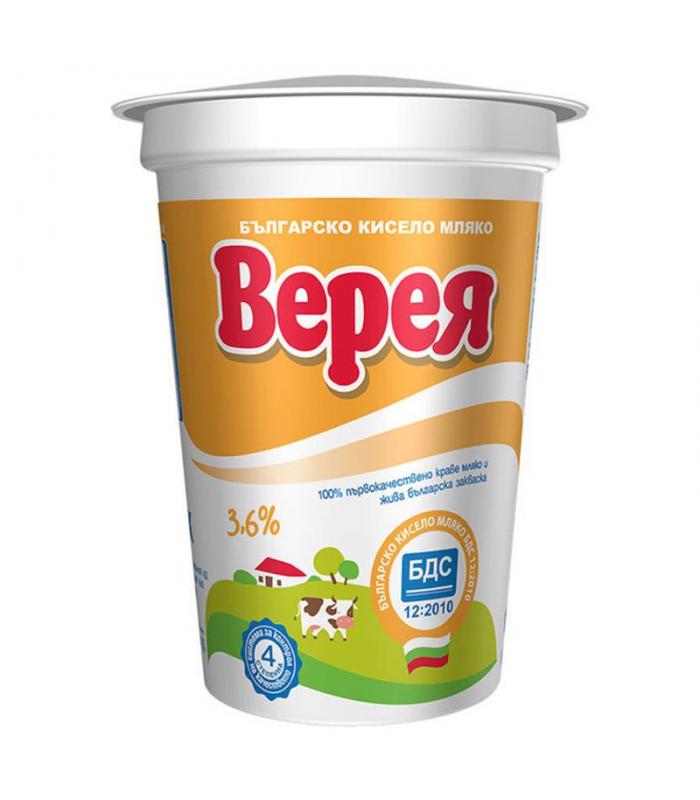 КИСЕЛО МЛЯКО ВЕРЕЯ 3,6% БДС 400ГР